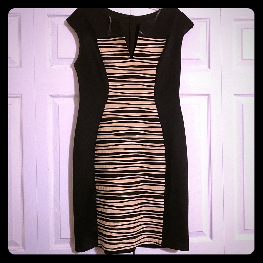 Connected appeal black dress